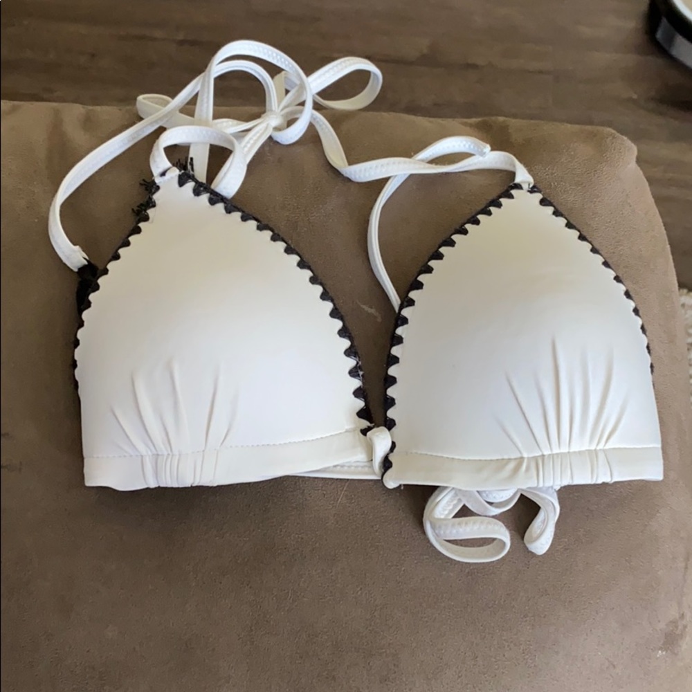 White Swim Suit Top